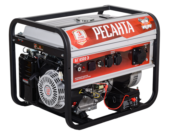 Купить электрогенератор Ресанта БГ 6500 Э в официальном интернет-магазине по цене 56 690 р. в Краснодаре